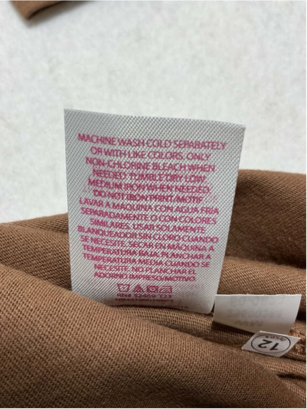 Womans NWT NOBO T Shirt Long Sleeve Pullover XXXL Brown - Picture 6 of 8